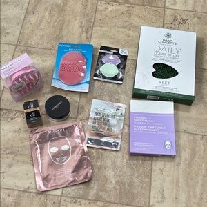 Assorted BodyCare Kit. Scrubbers, Masks and Makeup.